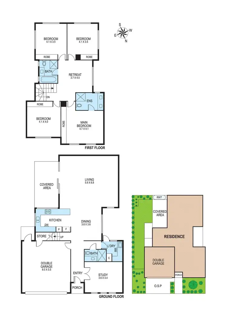 Floorplan of Homely townhouse listing, 2A Bellevue Road, Bentleigh East VIC 3165