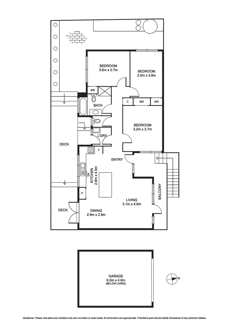 Floorplan of Homely unit listing, 4/368 High Street Road, Mount Waverley VIC 3149