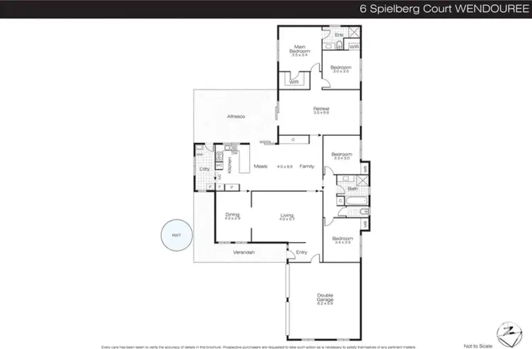 Floorplan of Homely house listing, 6 Spielberg Court, Wendouree VIC 3355