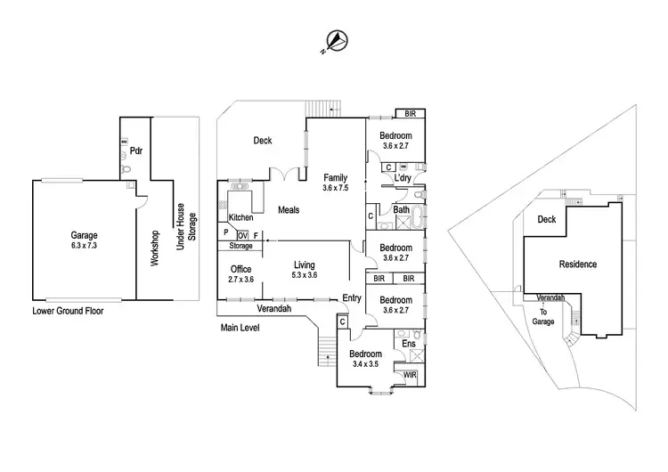 Floorplan of Homely house listing, 8 Derwent Place, Watsonia North VIC 3087