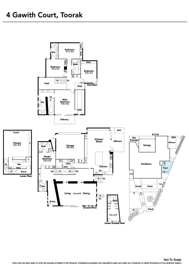 Floorplan of Homely house listing, 4 Gawith Court, Toorak VIC 3142
