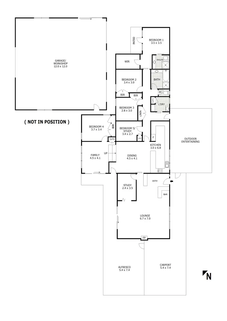 Floorplan of Homely house listing, 735 Dry Creek Road, Broadford VIC 3658