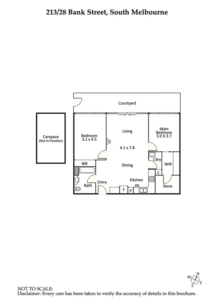 Floorplan of Homely apartment listing, 213/28 Bank Street, South Melbourne VIC 3205