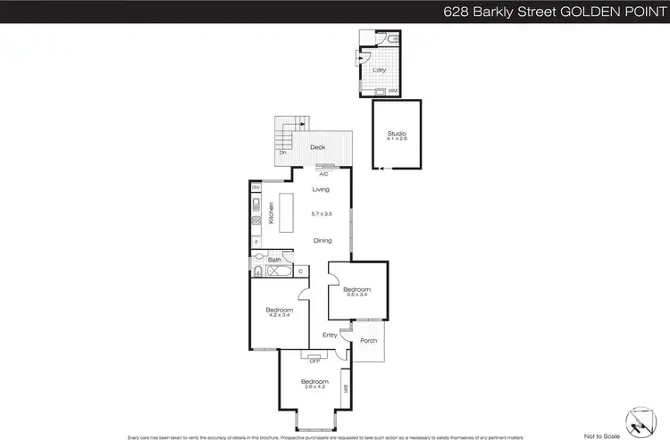 Floorplan of Homely house listing, 628 Barkly Street, Golden Point VIC 3350