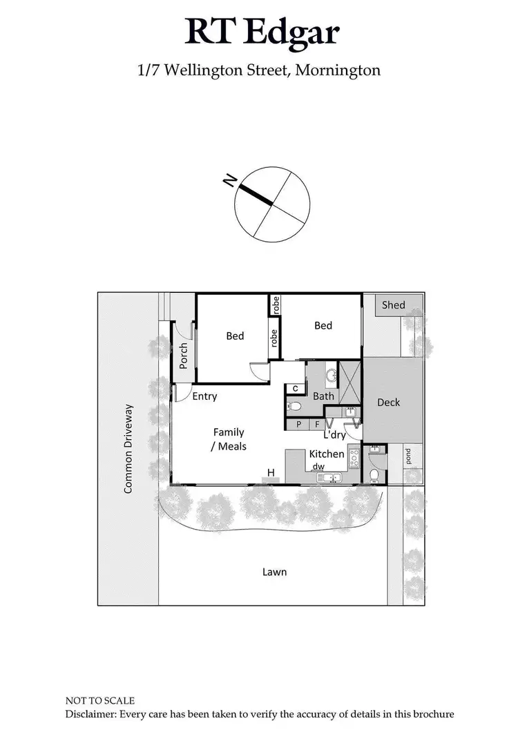 Floorplan of Homely unit listing, 1/7 Wellington Street, Mornington VIC 3931