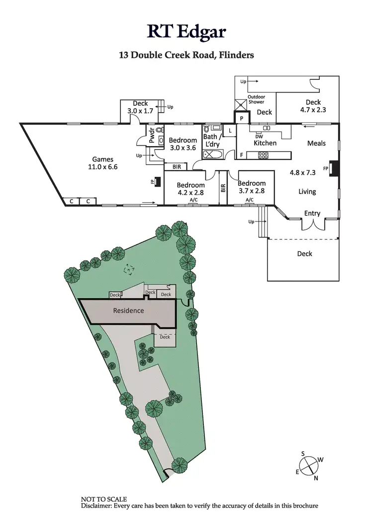 Floorplan of Homely house listing, 13 Double Creek Road, Flinders VIC 3929
