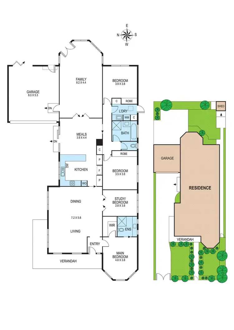 Floorplan of Homely house listing, 6 Lysbeth Street, Mckinnon VIC 3204