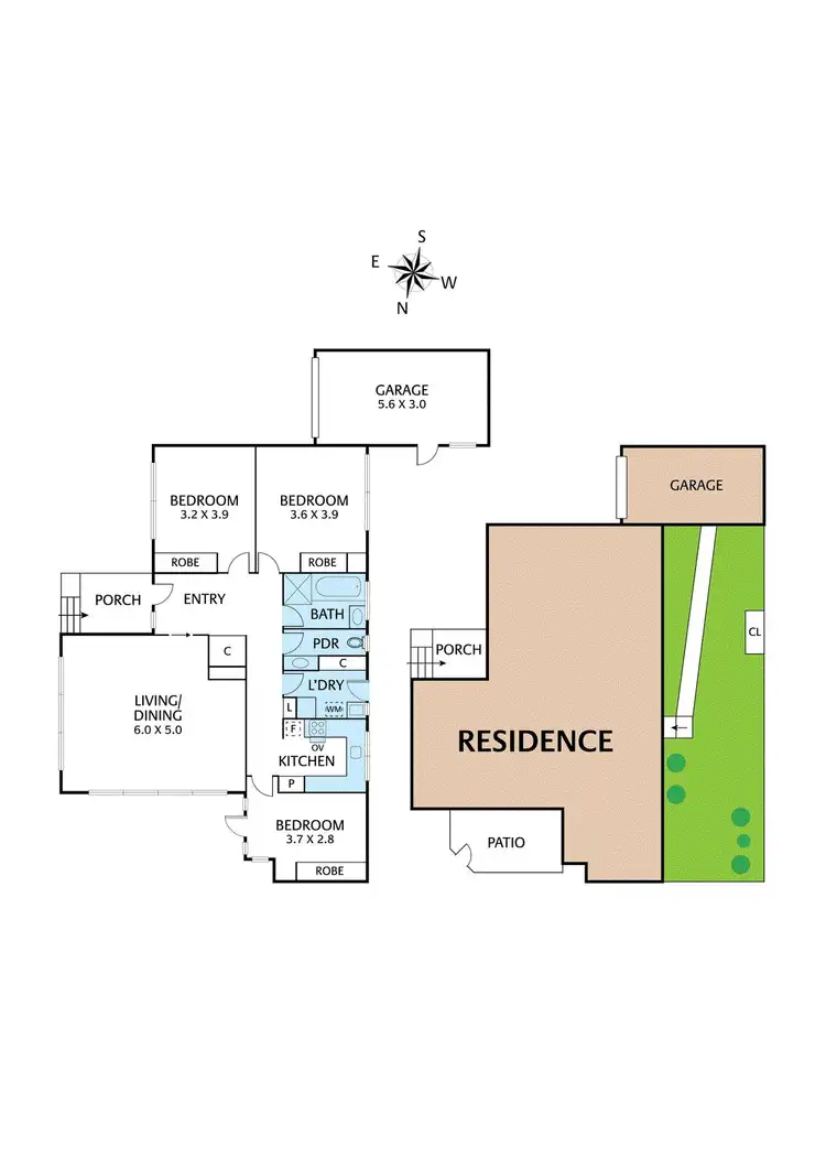 Floorplan of Homely unit listing, 1/12 Quarry Road, Mitcham VIC 3132