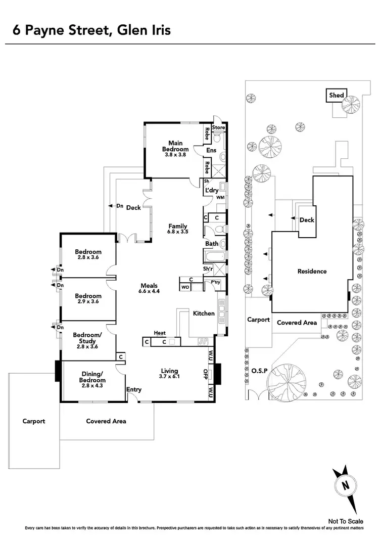 Floorplan of Homely house listing, 6 Payne Street, Glen Iris VIC 3146
