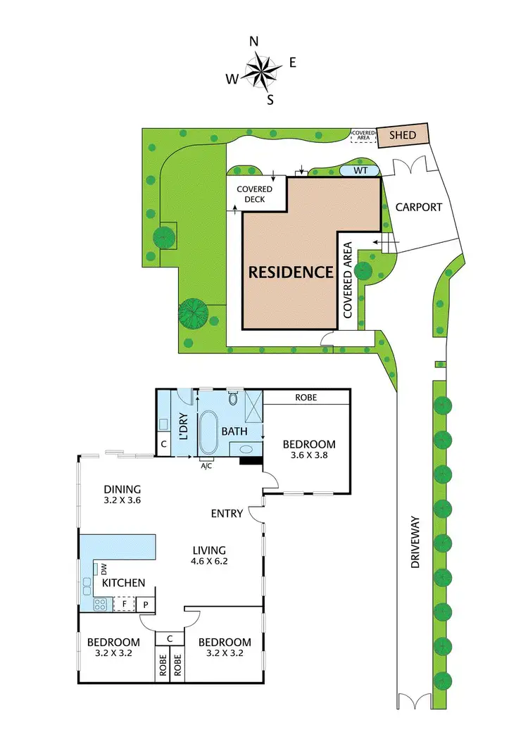 Floorplan of Homely house listing, 57B Pascoe Avenue, Croydon VIC 3136