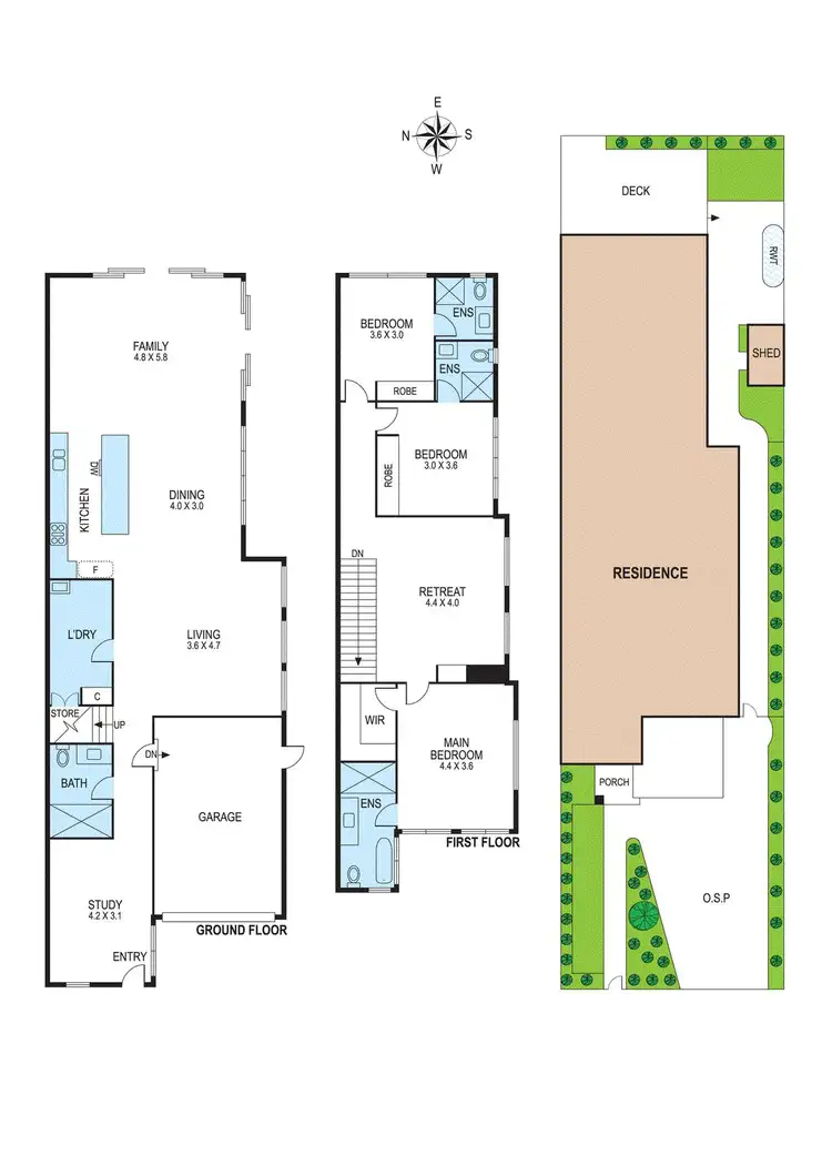 Floorplan of Homely townhouse listing, 14A Lonsdale Avenue, Hampton East VIC 3188