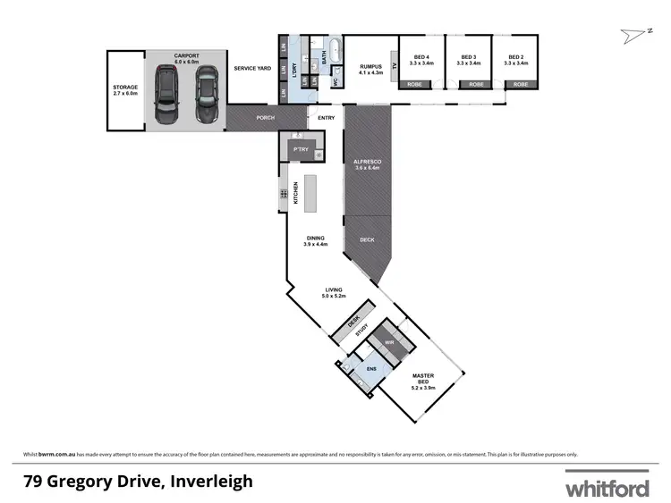 Floorplan of Homely house listing, 79 Gregory Drive, Inverleigh VIC 3321