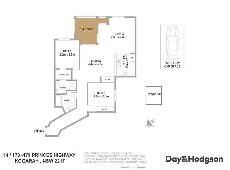 Floorplan of Homely apartment listing, 14/173-179 Princes  Highway, Kogarah NSW 2217