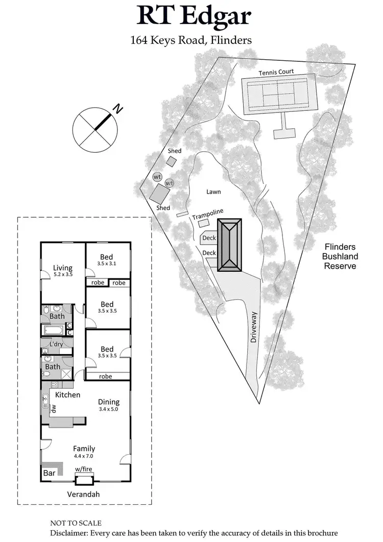 Floorplan of Homely house listing, 164 Keys Road, Flinders VIC 3929