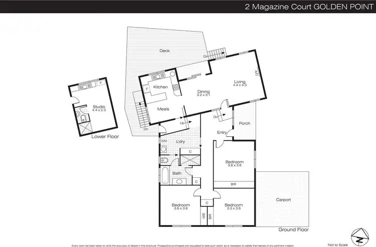 Floorplan of Homely house listing, 2 Magazine Court, Golden Point VIC 3350