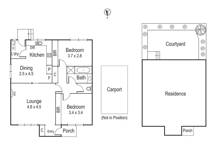 Floorplan of Homely unit listing, 12/30 Strathallan Road, Macleod VIC 3085