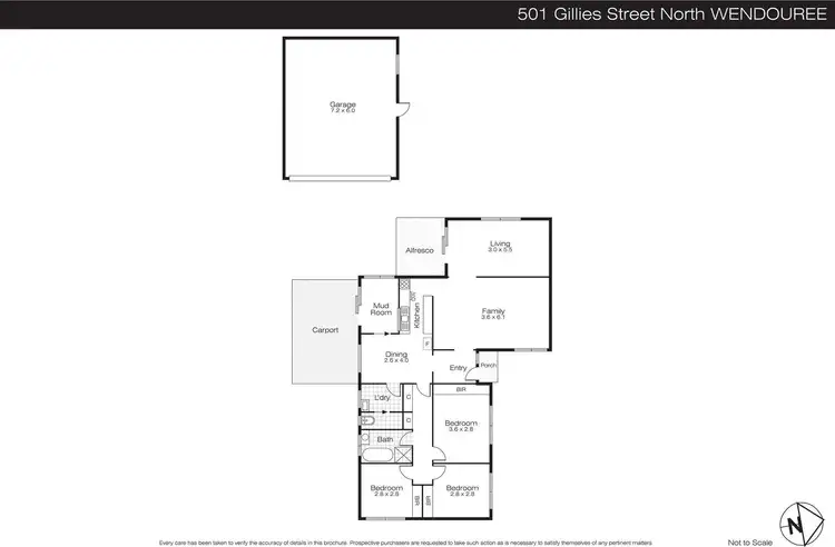 Floorplan of Homely house listing, 501 Gillies Street, Wendouree VIC 3355