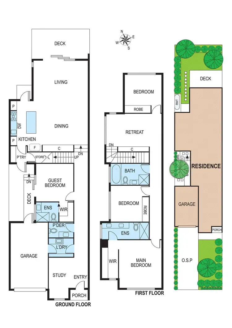 Floorplan of Homely townhouse listing, 11a Edinburgh Street, Bentleigh East VIC 3165