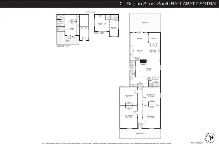Floorplan of Homely house listing, 21 Raglan Street South, Ballarat Central VIC 3350