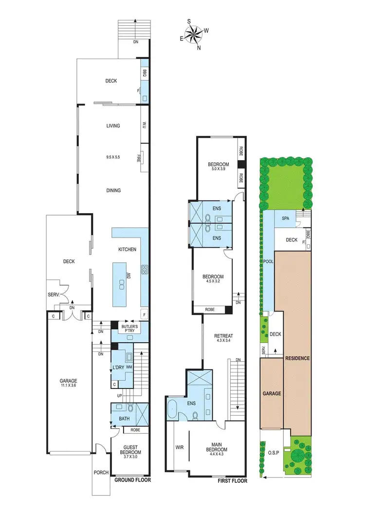 Floorplan of Homely townhouse listing, 42 Hopkins Street, Mckinnon VIC 3204