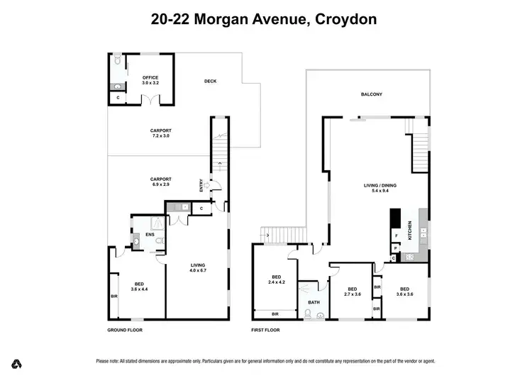 Floorplan of Homely house listing, 22 Morgan Avenue, Croydon VIC 3136
