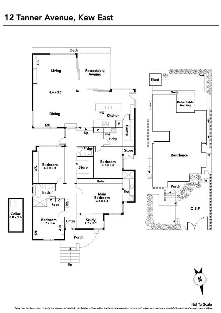 Floorplan of Homely house listing, 12 Tanner Avenue, Kew East VIC 3102