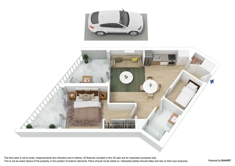 Floorplan of Homely apartment listing, 315/77 Queens Road, Melbourne VIC 3004