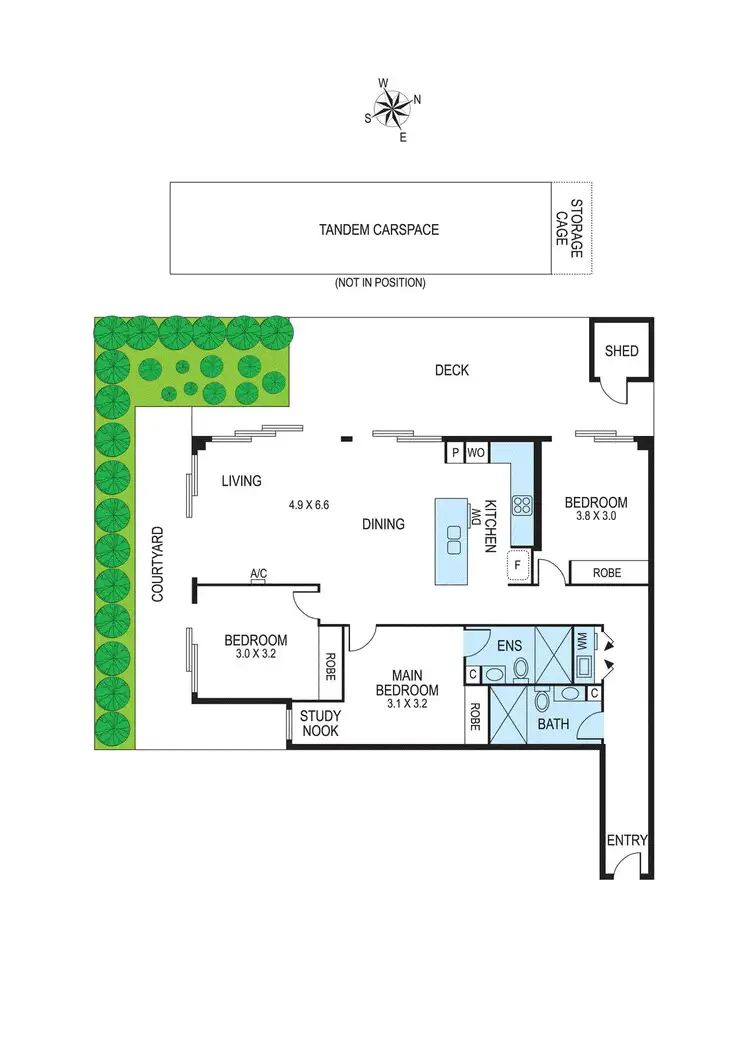Floorplan of Homely apartment listing, 7/15 Vickery Street, Bentleigh VIC 3204