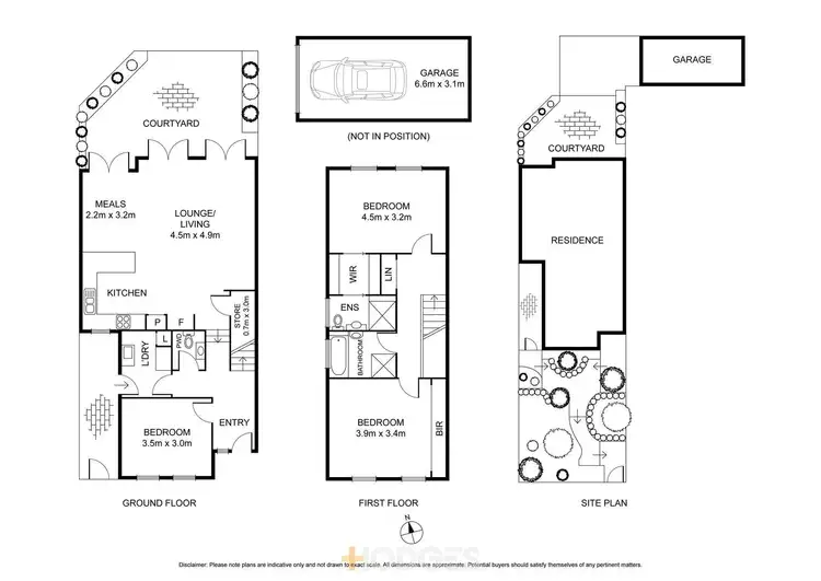 Floorplan of Homely townhouse listing, 345 Ryrie Street, Geelong VIC 3220