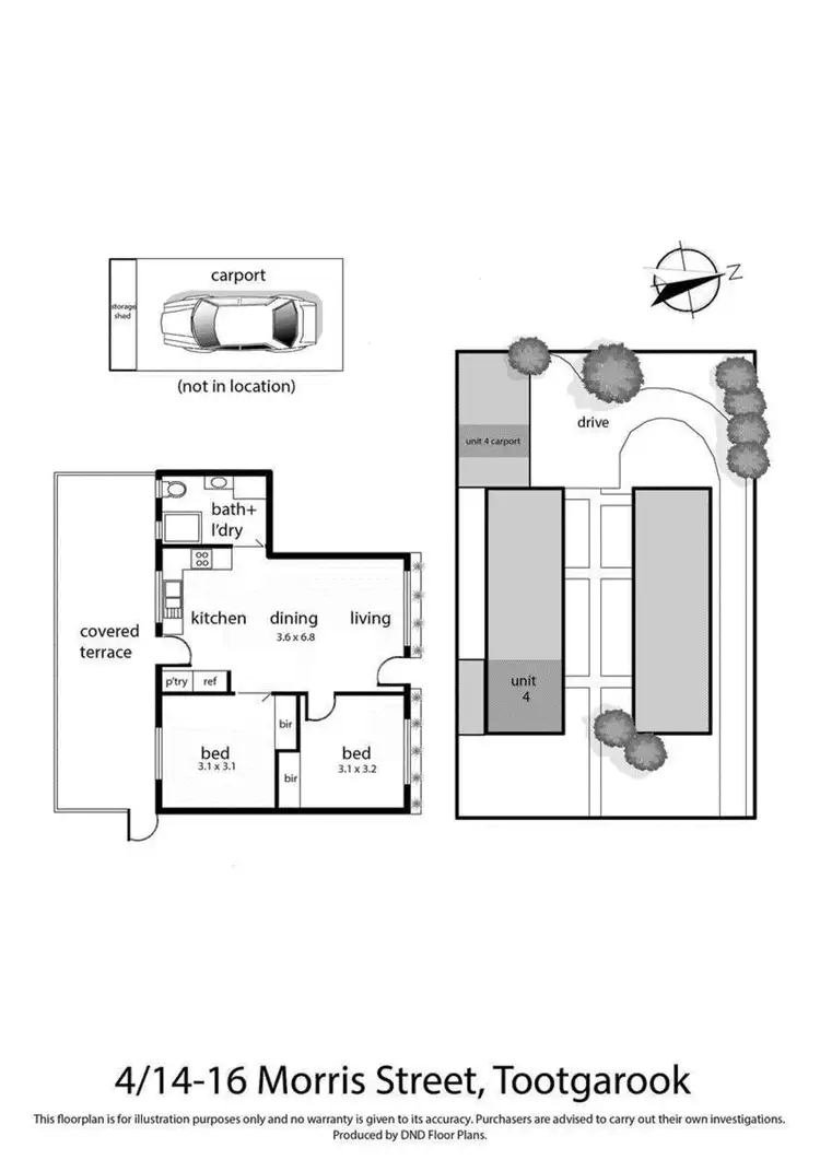 Floorplan of Homely unit listing, 4/14-16 Morris Street, Tootgarook VIC 3941