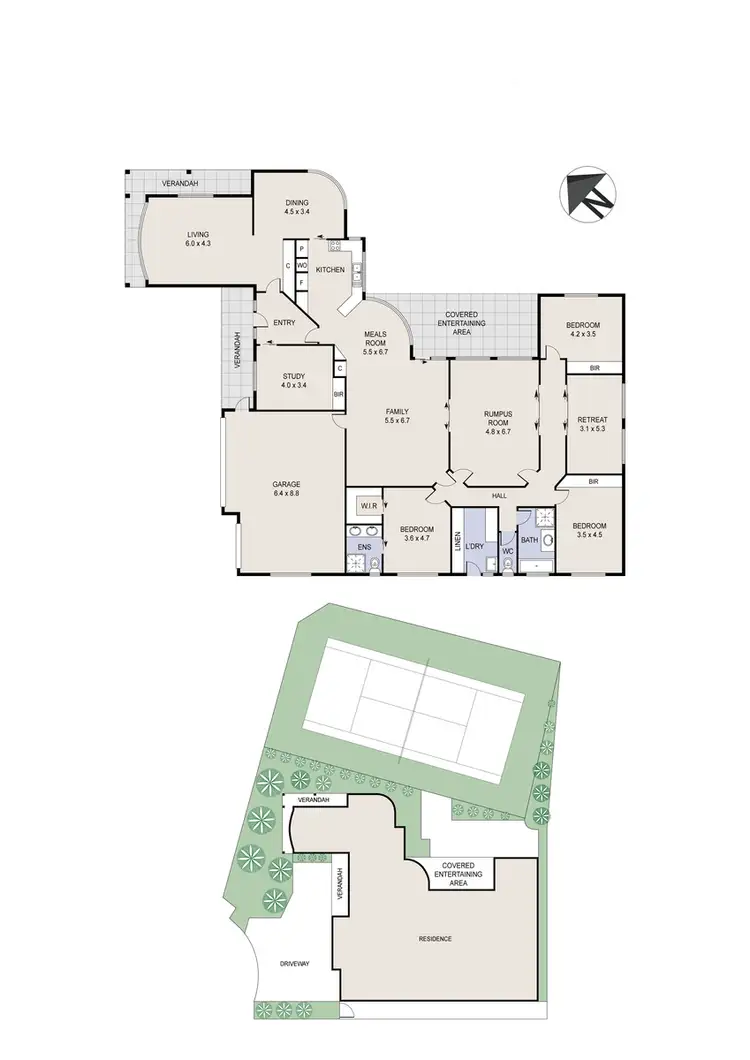 Floorplan of Homely house listing, 6 Styx Close, Amaroo ACT 2914