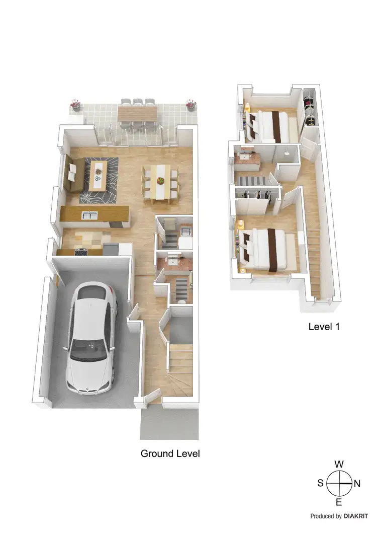 Floorplan of Homely townhouse listing, 2/29 Worsley Avenue, Clayton South VIC 3169