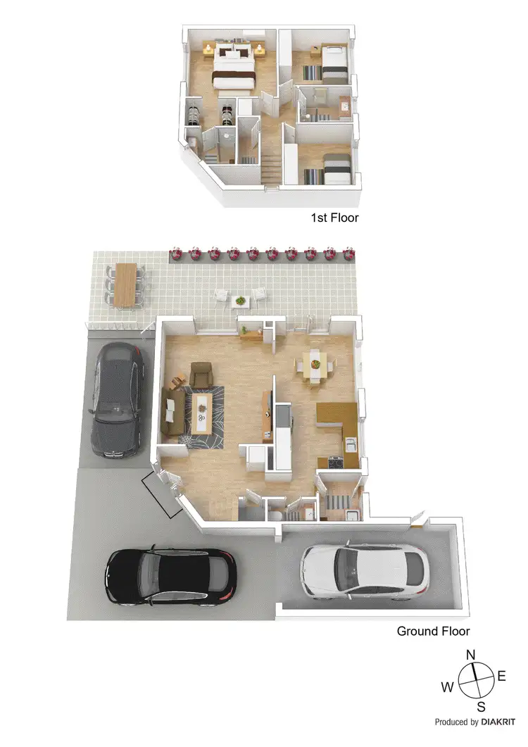 Floorplan of Homely townhouse listing, 3/8 Carrum Street, Malvern East VIC 3145