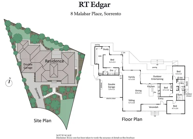 Floorplan of Homely house listing, 8 Malabar Place, Sorrento VIC 3943