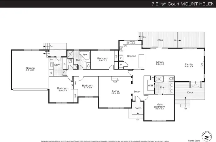 Floorplan of Homely house listing, 7 Eilish Court, Mount Helen VIC 3350