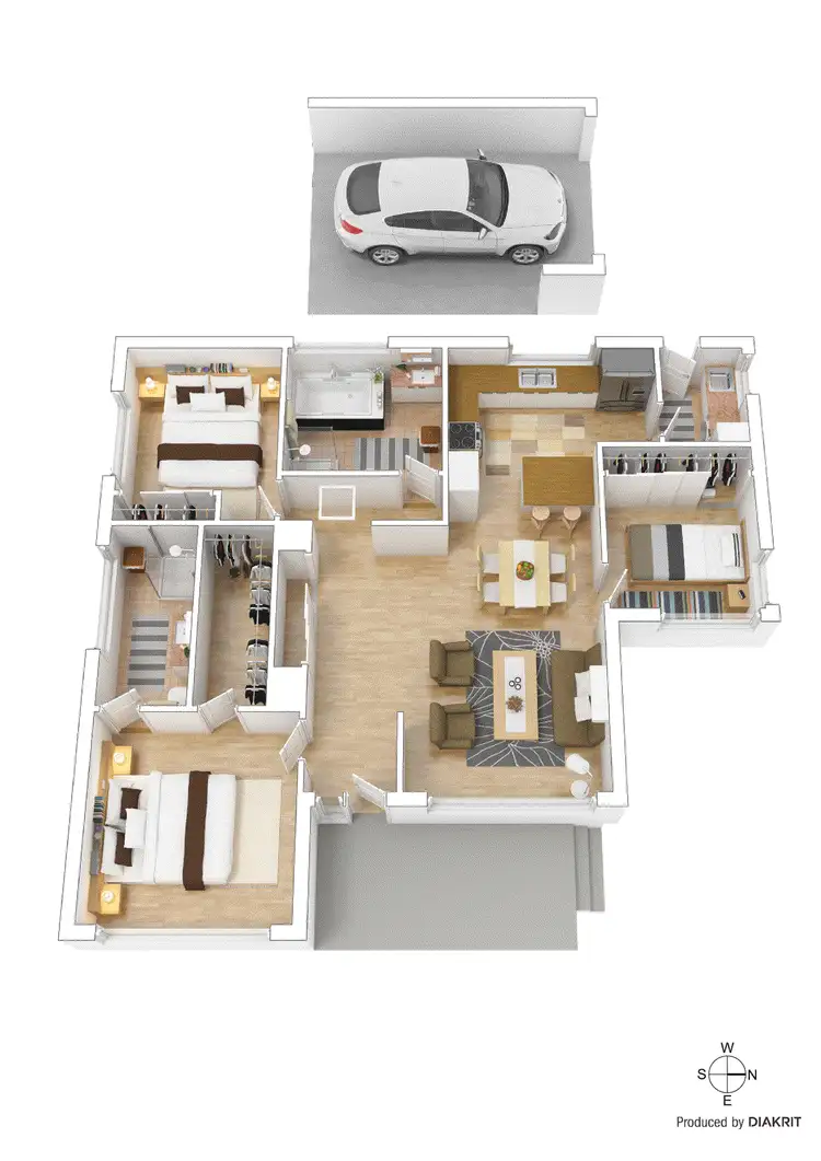Floorplan of Homely townhouse listing, 1/23 Sage Street, Oakleigh East VIC 3166