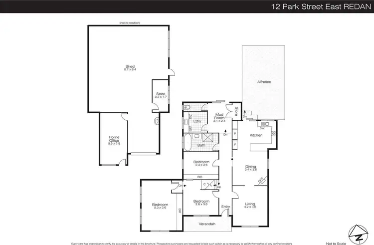 Floorplan of Homely house listing, 12 Park Street East, Redan VIC 3350