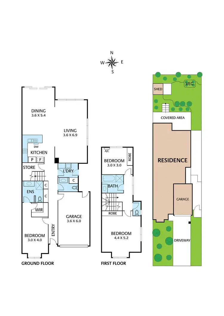 Floorplan of Homely townhouse listing, 3 Bessazile Avenue, Forest Hill VIC 3131