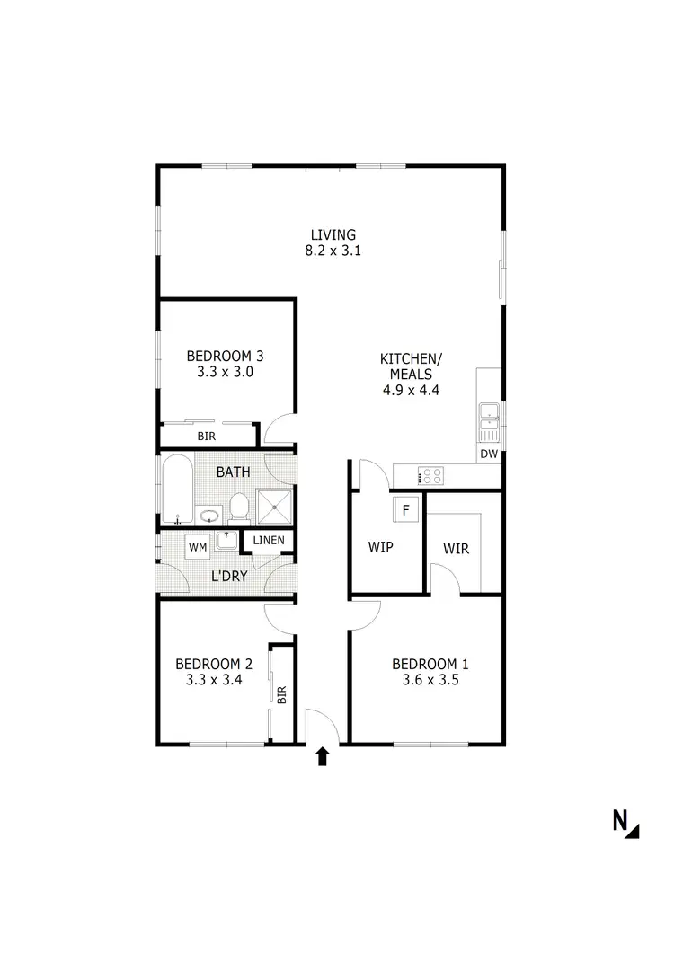 Floorplan of Homely house listing, 64 Hamilton Street, Broadford VIC 3658
