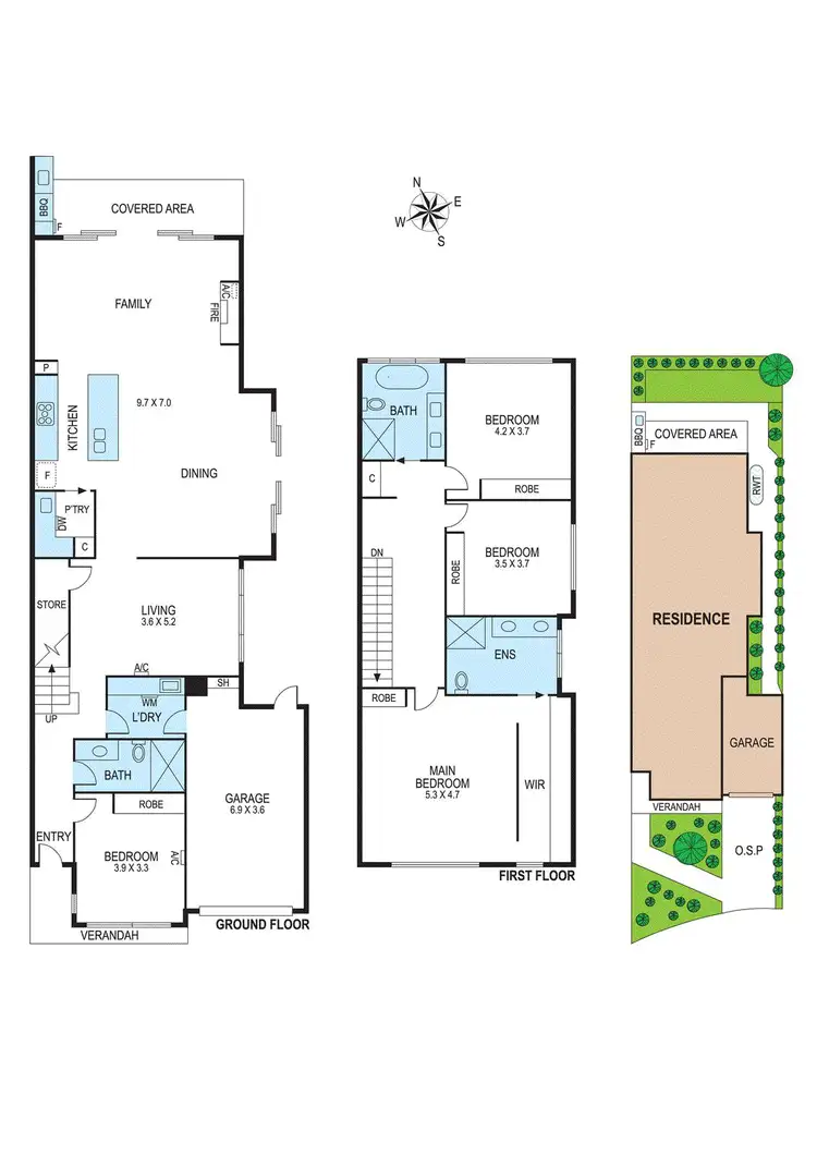 Floorplan of Homely townhouse listing, 9B Lois Court, Bentleigh East VIC 3165