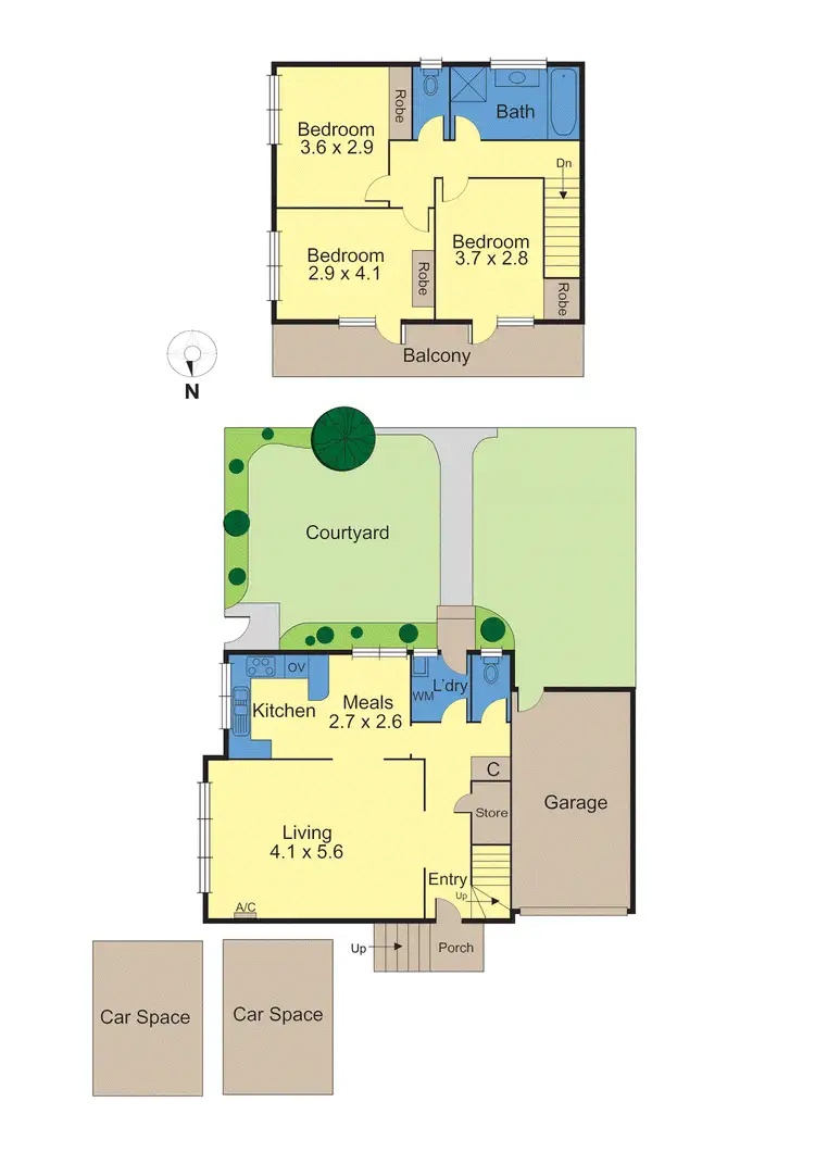 Floorplan of Homely townhouse listing, 4/145 Peel Street, Kew VIC 3101