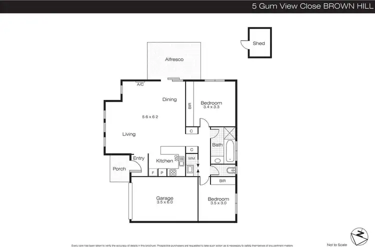 Floorplan of Homely house listing, 5 Gum View Close, Brown Hill VIC 3350
