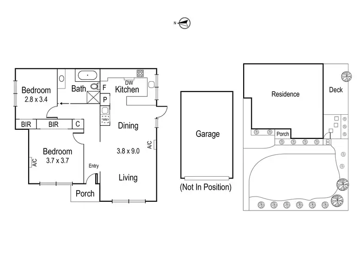 Floorplan of Homely unit listing, 1/430 Lower Heidelberg Road, Eaglemont VIC 3084