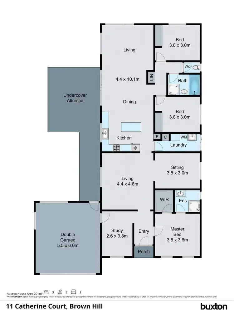 Floorplan of Homely house listing, 11 Catherine Court, Brown Hill VIC 3350