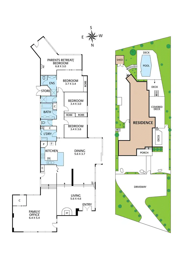 Floorplan of Homely house listing, 8 The Boulevard, North Warrandyte VIC 3113