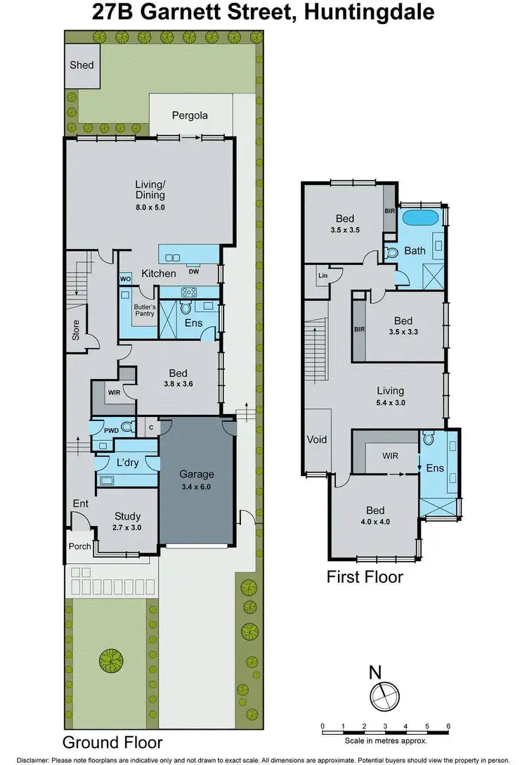 Floorplan of Homely townhouse listing, 27B Garnett Street, Huntingdale VIC 3166