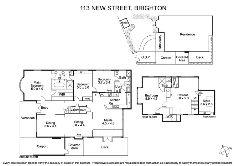 Floorplan of Homely house listing, 113 New Street, Brighton VIC 3186