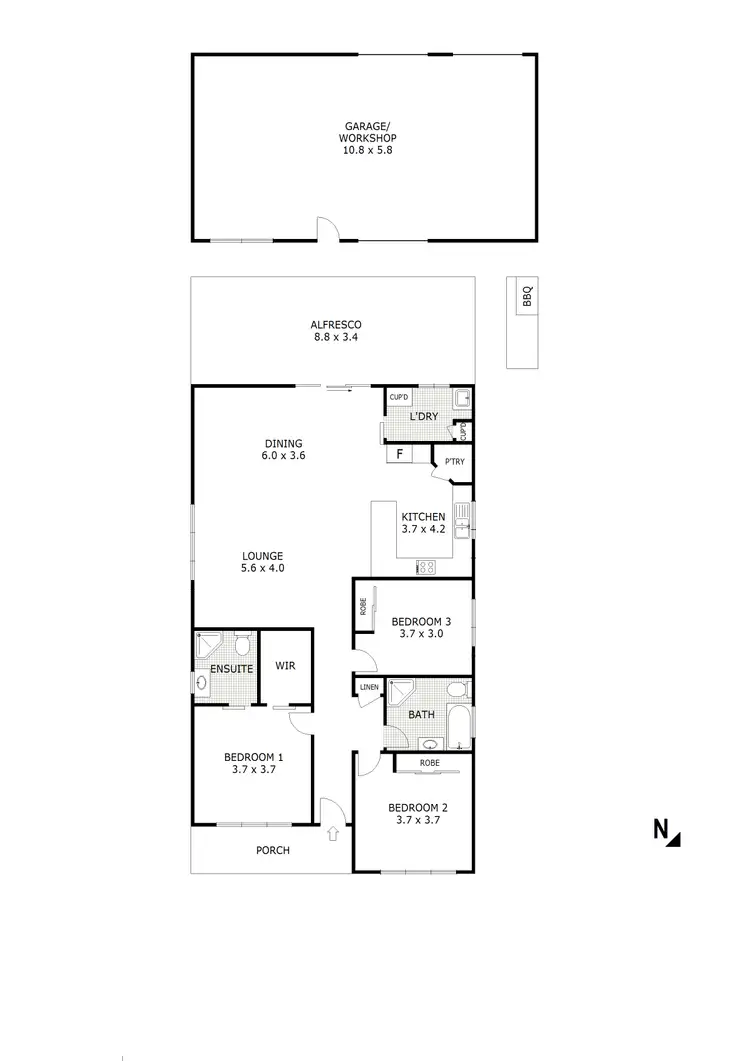 Floorplan of Homely house listing, 52 Hamilton Street, Broadford VIC 3658
