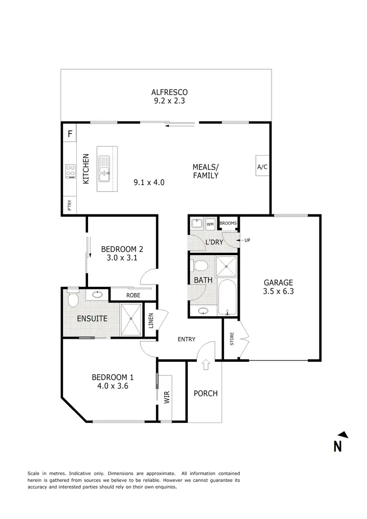 Floorplan of Homely unit listing, 2/13 Wellington Street, Wallan VIC 3756