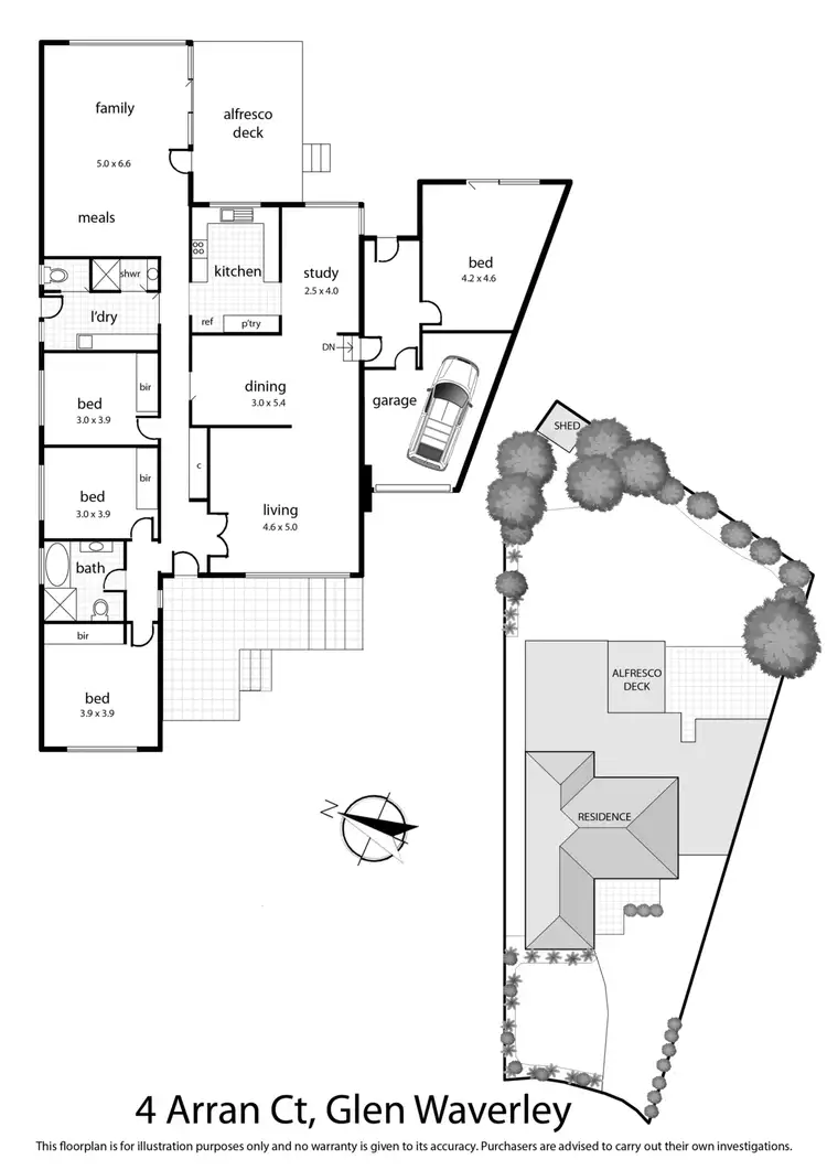 Floorplan of Homely house listing, 4 Arran Court, Glen Waverley VIC 3150